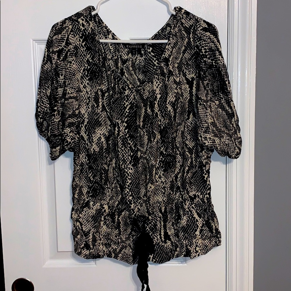 Express Snakeskin Blouse
